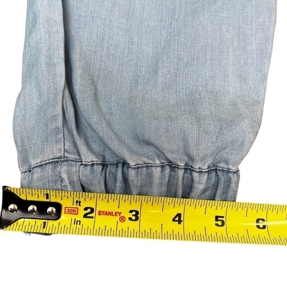 TALULA Aritzia Los Feliz Blue Chambray Joggers EUC - Picture 11 of 11